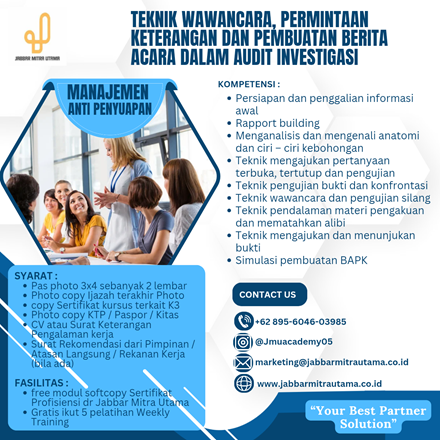 Teknik Wawancara, Permintaan Keterangan dan Pembuatan Berita Acara dalam Audit Investigasi